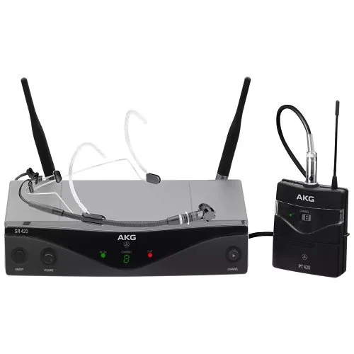 AKG WMS420 Headworn Set Band-A, Professional Wireless Microphone System