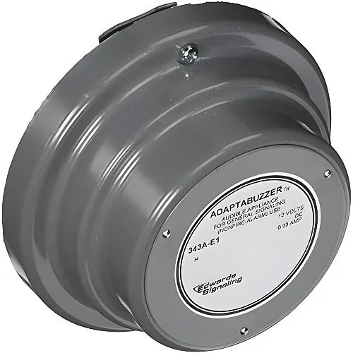 Edwards Signaling 343A-E1 72dB Vibrating Buzzer, 12VDC