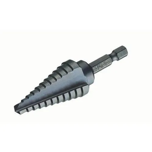 IDEAL 35-522 Step Drill Bit 1/4", 7/8", High-Speed Steel, Durable, Versatile