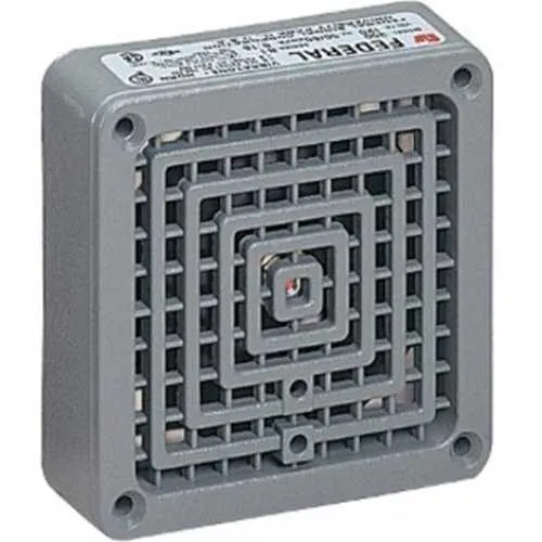 Federal Signal 350-012-30 350 Series Vibratone Horn, 12VAC, Gray