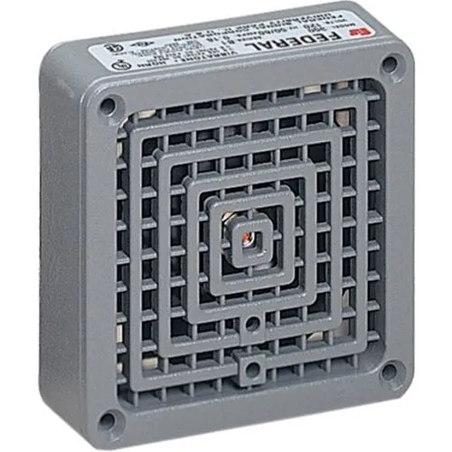 Federal Signal 350 Vibratone Horn, 24VAC, Gray