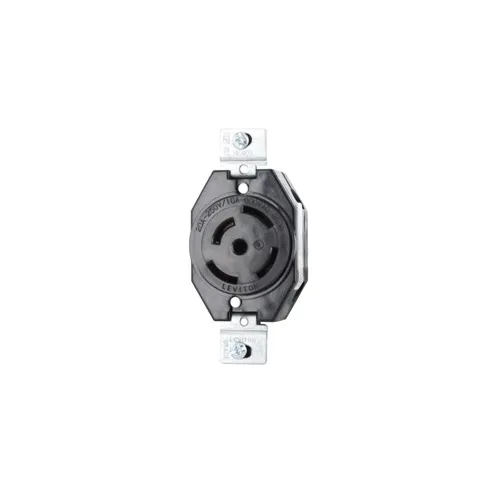 Leviton 3520 Receptacle Lock, Single, 4-Pole, 5-Wire, Non-NEMA, 20A 250V, 10A 600V