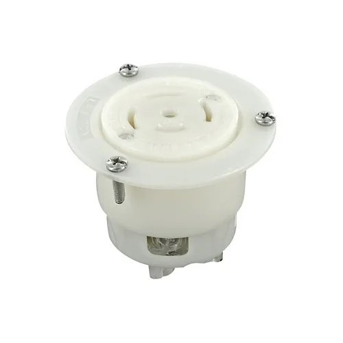 Leviton 3525-C Flanged Outlet with Locking Receptacle