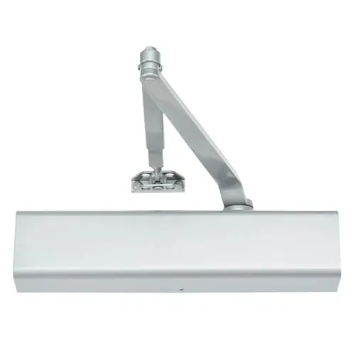 Yale 3531 689 Door Closer with Full Cover, Holder / Stop Spring Arm, Sizes 1 through 6, Aluminum Painted