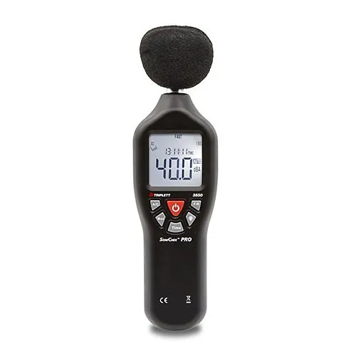Triplett 3550 SoniChek Pro Professional 30 to 130DBR 31.5HZ to 8KHZ Compact Sound Level Meter