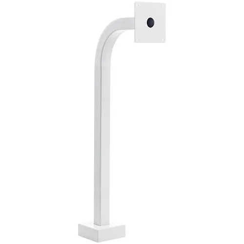 Pedestal Pro 36-APD-WHI 36" Gooseneck Pedestal, 12" Neck Reach, 2" Square, White Powder Coated