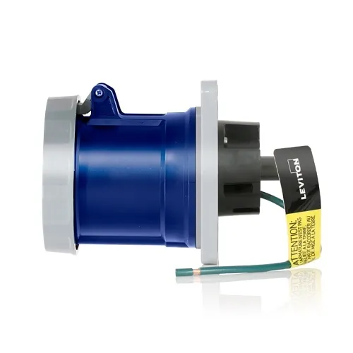 Leviton 360R6WLEV Pin and Sleeve Receptacle, 60A, Blue