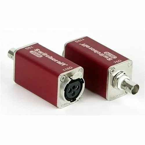 Switchcraft 366R AES-EBU Adapter 110 to 75 Ohm, Female XLR to BNC