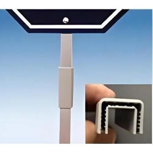 Maxwell 36MF-AS U-Channel Stake and Cap, 36", Silver