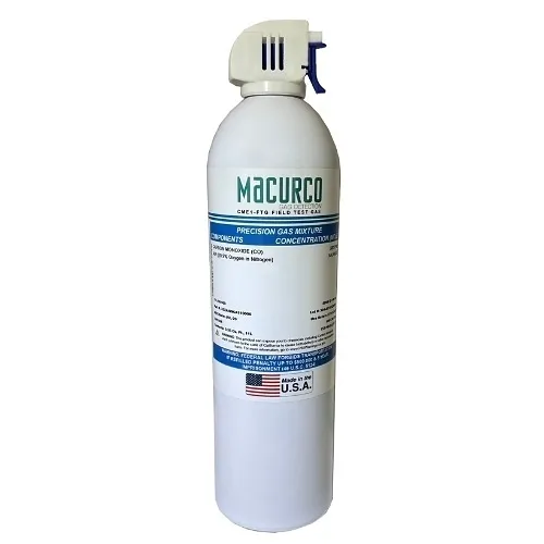 Macurco CM-E1-FTG Carbon Monoxide CO Aerosol Field Test Gas, 11L 500 PPM, Bump Test CM-E1, CM-6 and CM-12 Gas Detectors