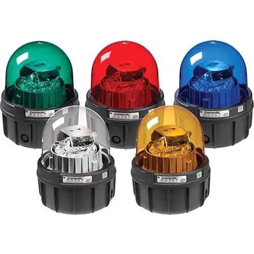 Federal Signal 371LED-120R 371LED Series Commander Security Strobe Light, Rotating LED, 120VAC, Red