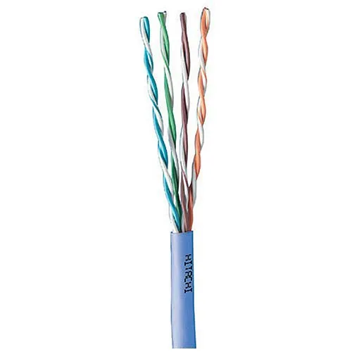 Proterial Cable 38696-8-WH2 CAT5e Riser Cable, 24/4 Solid BC, UTP, CMR, FT4, 1000' (304.8m) Reelex Box, White