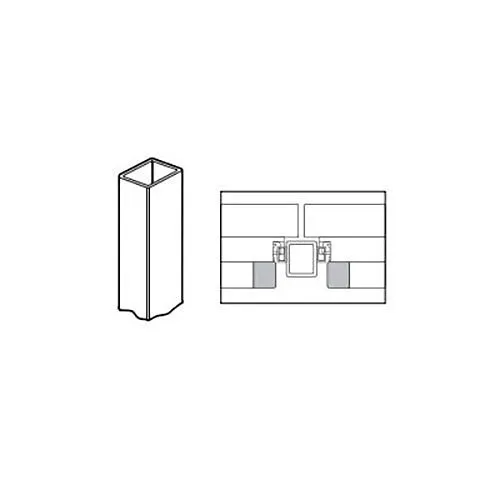 Adams Rite 3890-08-313 Removable Aluminum Mullion for 8' Height Doors Use with 8800 Series Exit Devices, Dark Bronze Anodized