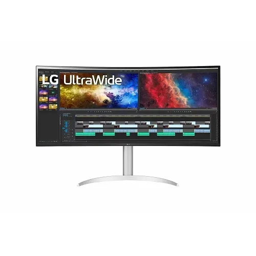 LG Pro 38BP85C-W 38-Inch Curved Video Monitor with 3840x1600 Resolution, 21:9 Aspect Ratio, USB Connectivity