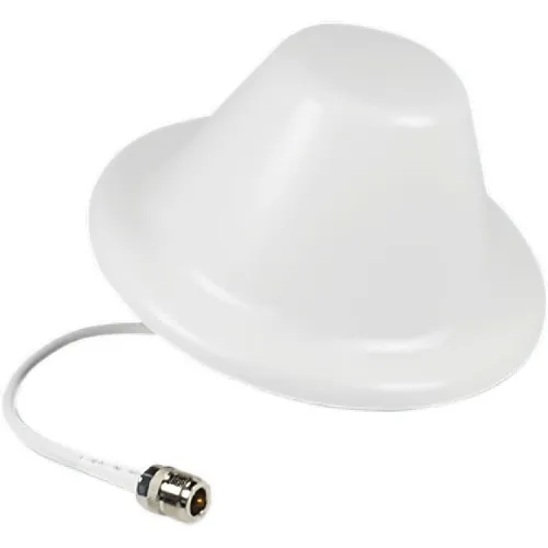 Potter ERCES 3996186 222W Wideband Indoor Omni Ceiling Mount Dome Antenna, 50Ohms, 3 dBi, 698-960 / 1700 -2700MHz