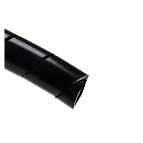 HellermannTyton 3NFP0C Spiralwrap Protective Sheathing, 0.5" Diameter, PE, 100' Roll, Black