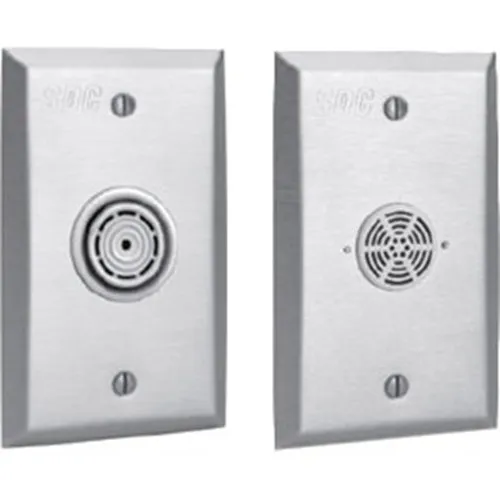 SDC 400U-RMB 400-RMB Series Single Gang Buzzer Alarm Station, 12/24VDC, Stainless Steel