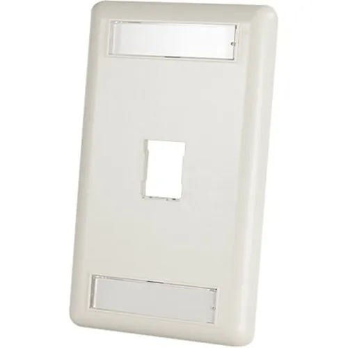 Ortronics 403HDJ11-88 1-Port 1-Gang Faceplate with Label Field, White