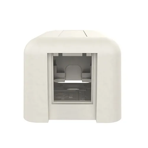 Ortronics 404TJ1 Surface Mount Box with Max 2 Openings, Ivory
