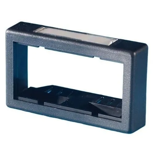 Ortronics 40700072-00 Furniture Bezel,  0.625" Deep For Tia, Black