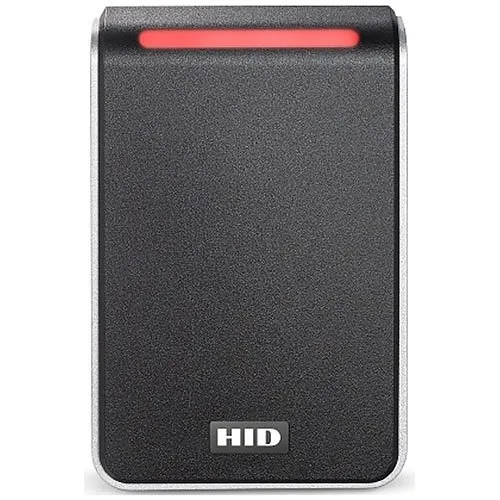 HID 40HTKS-03-0004XR Signo PIV 40 Terminal Strip Reader, Custom Profile, Black with Silver Trim