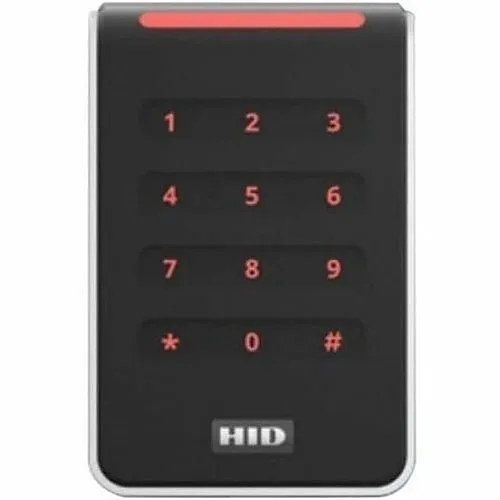 HID 40KHNKS-03-0004XR Signo PIV 40K Reader, Custom Profile, Pigtale, Mobile Ready, Black with Silver Trim