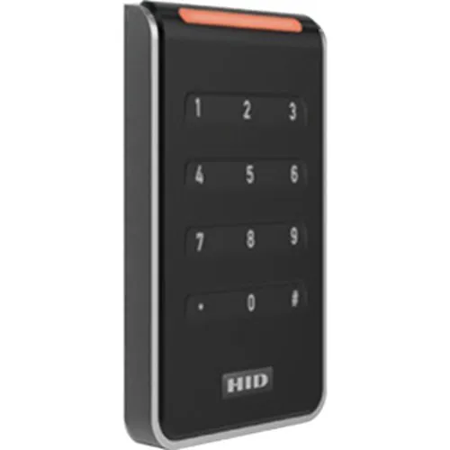 HID 40KTKS-00-000000 Signo 40 Wall Mount Keypad Reader, Terminal Strip Connection, Black/Silver (Replaces RK40, RPK40)