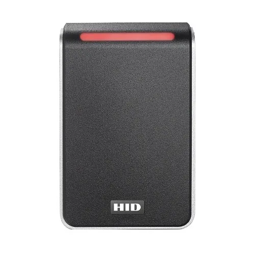 HID 40NKS1-00-00000P HID Signo 40 Smart Card Reader, Pigtail, Standard Profile, Black / Silver
