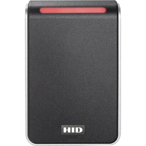 HID 40TKS-01-000000 HID 40TKS-01 Signo 40 Wall Mount Contactless Smartcard Reader, Seos Profile, OSDP/Wiegand, Terminal, Mobile Ready, Black with Silver Trim (Replaces R40, RP40)