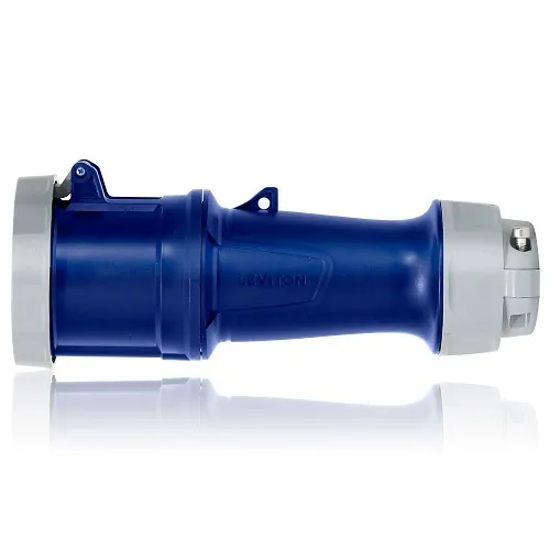 Leviton 4100C9WLEV 100A Pin and Sleeve Connector, Blue