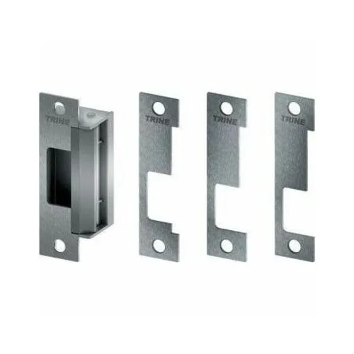 Trine 4100LB US32D 4100 Series Electric Strike 12/24V AC/DC, (4) 4-7/8" 1-1/4", Satin Stainless Steel