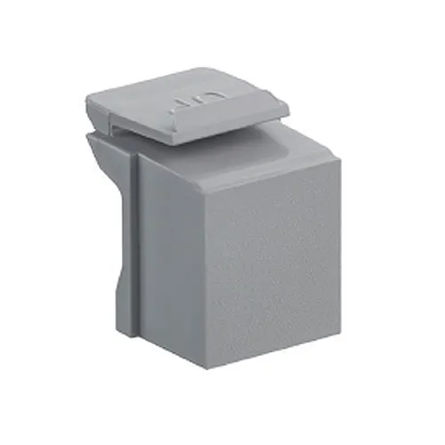 Leviton 41084-BG Blank QuickPort Insert, Grey, 10-Pack