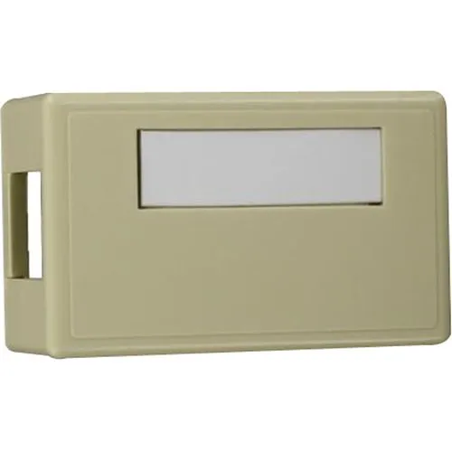 Leviton 41089-1IP Surface-Mount QuickPort Box, Plenum Rated, 1-Port, White