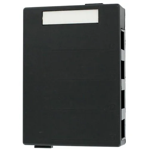 Leviton 41089-4EP Surface-Mount QuickPort Box, 4-Port, Black