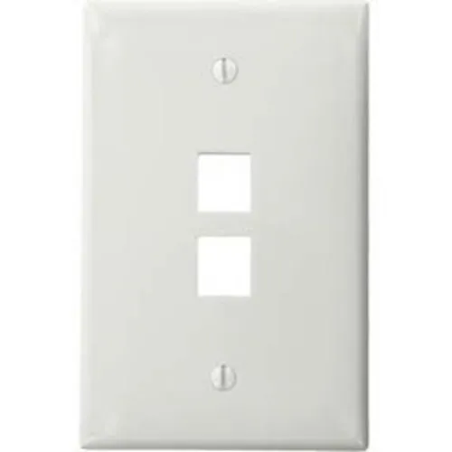 Leviton 41091-2WN Single Gang Faceplate