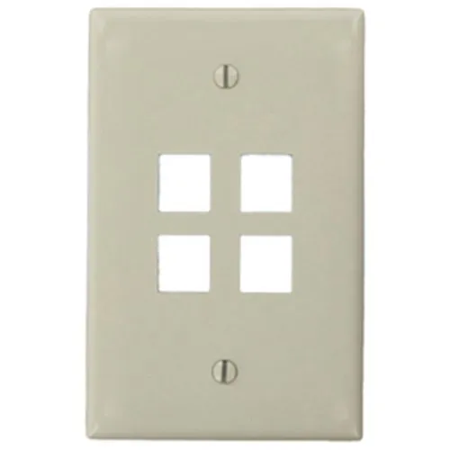 Leviton 41091-4TN Quickport Faceplate