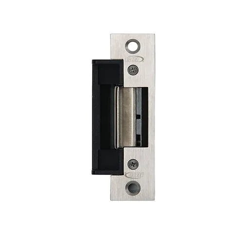 RCI 4114 4 Series Centerline Electric Strike, Fail-Secure, 24VAC/VDC, 1-1/4"W x 4-7/8"H (32mm x 124mm), ANSI Square Corners, Brushed Stainless Steel