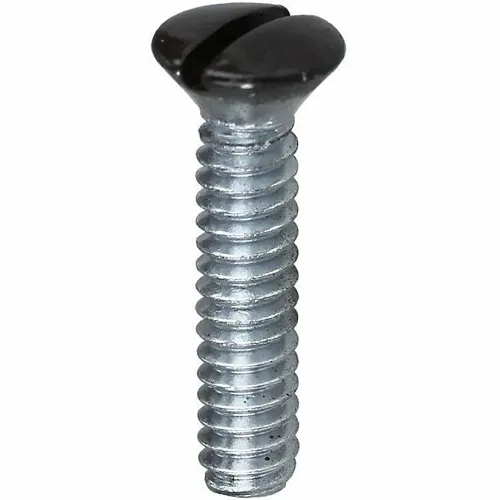 Dottie 414BRN Screw, #6-32 1/2" Brown Slotted Oval Head Wall Plate Screw