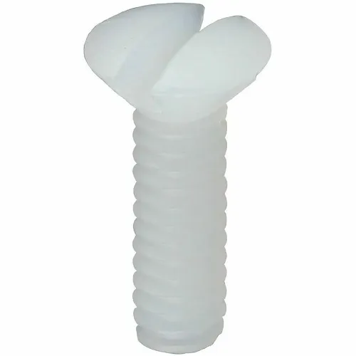 Dottie 414NY Screw, #6-32 1/2" Nylon Slotted Oval Head Wall Plate Screw