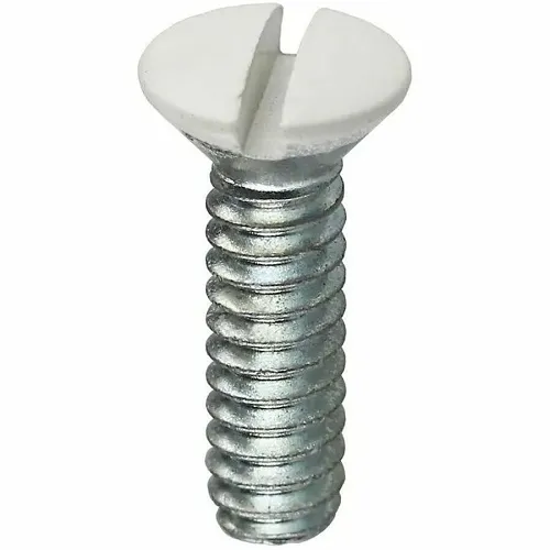 Dottie 414WHT 6-32 x 1/2" Slotted Oval Head Screws for Wall Plates, 100-Pack, White