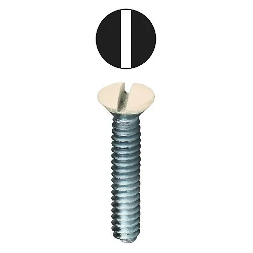 Dottie 415ALD 6-32 3/4 Alm Wall Plate Slotted Oval Head Screws