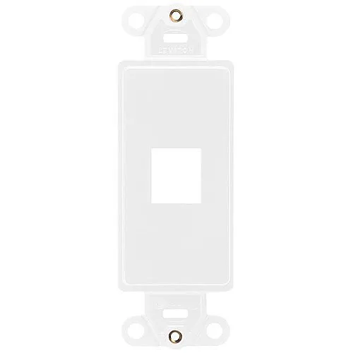 Leviton 41641-W QuickPort Decora Insert, 1-Port, White