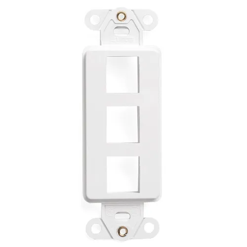 Leviton 41643-AW Keystone Wall Strap Duplex 4-Port NEMA 10, 64"