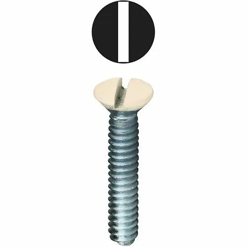 Dottie 416ALD Screw, 632 x 1 Slotted Oval Head, Almond-Colored, 50-Pack