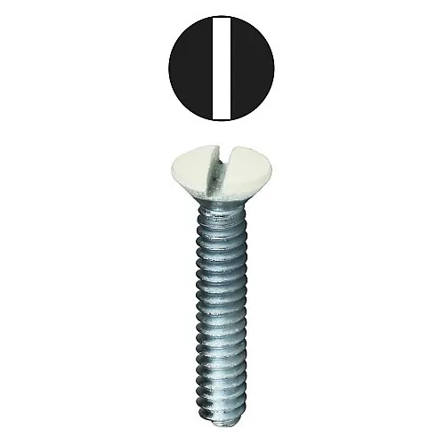 Dottie 416IV Screw, 50 Ivory Plate Screws
