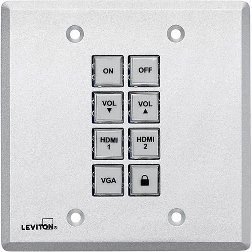 Leviton 8-Button Control Panel Wall Plate
