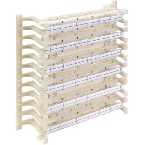 Leviton 41AB6-3F4 Cat 6 110-Style Wiring Block Kit, includes 288-pair block with legs, labels, and 72 C-4 clips