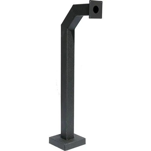Pedestal Pro 42-3-12 42" Black Powder Coated Architectural Pedestal, 8" 8" .25" Base Plate