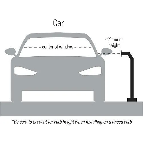 Pedestal Pro 42-3-12 42" Black Powder Coated Architectural Pedestal, 8" x 8" x .25" Base Plate