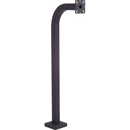 Pedestal Pro 42-9C-BLK 42" Gooseneck Pedestal, Black Powder Coated, 12" Neck Reach